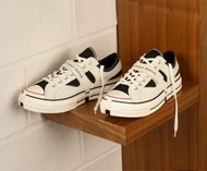《100元的店》全新/9號/Converse x Feng Chen Wang 2-in-1 Chuck 70 低筒 解構 白/男鞋/帆布鞋/休閒鞋