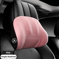 Sieece Car Headrest Pillow Car Seat Lumbar Back Support Car Accessories For Mercedes Benz CLA W124 W204 AMG A180 GLB GLC GLA W212 GLA200 Vito GLB200 E200