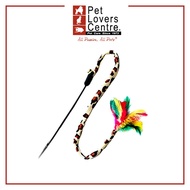 AMY N CAROL Cat Teaser - Leopard Tail With Feather & Bell