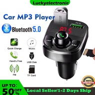 [🇸🇬] USB Car Adapter Charger Bluetooth 5.0/MP3 Player Charge Adapter With FM Radio Transmitter