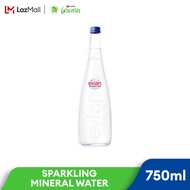 EVIAN SPARKLING NATURAL MINERAL WATER - GLASS 750ML