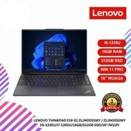 LENOVO ThinkPad E16 G1 21JN0051MY / 21JN0052MY (i5-1335U/i7-1355U/16GB/512GB SSD/16"/W11P)