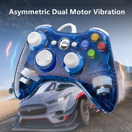 Wired Controller Gamepad For Xbox 360 Game Controller Transparent With LED Light Support For PC Android