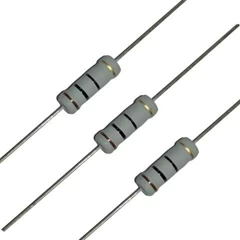 10pcs 3W Carbon Film Resistor 5% 1.8R 2R 2.2R 1K8 2K 2.2K 18 20 22 180 200 220 R K Ohm Resistance 1R