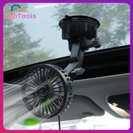 【Quick Delivery】Suction Cup Auto Ventilation Fan 12V 24V Car Air Cooler 360 Degree Rotatable Portabl