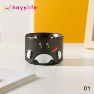 hayylife cangkir keramik cangkir-kucing keramik  cangkir kartun mug - hitam