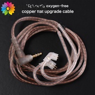 JARRED KZ Earphones Cord Silver Plated For KZ ZEX 2Pin Cable Twisted Cable Upgrade Oxygen-Free Coppe