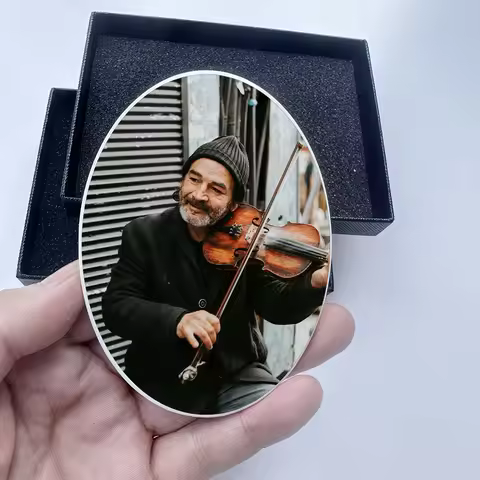 2D Flat Not 3D 1pc Custom Photo Memorial Headstone Tile Customizable Plaque Highquality Finish, Reme