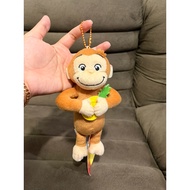 GANTUNGAN [NEW] Curious George pineapple newtag monkey doll keychain Original