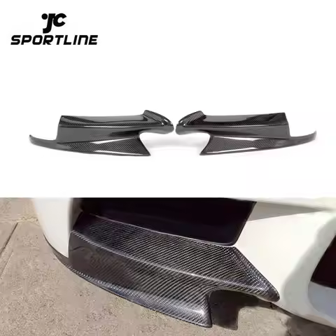 Real Carbon Fiber Front Bumper Splitters For BMW 3 Series E90 E92 E9X M3 2009-2013