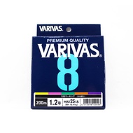 Varivas P.E Line Varivas 8 X8 Multi Color 200m P.E 1.2 Max 23lb (0403)