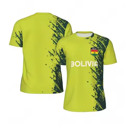 Summer 3D Printed Bolivia Football T-shirt For Men Fashion 2025 Short Sleeve Tshirt Kids Sports Foot