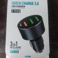 SECRET G C703Q CAR FAST Charger Quick Charger 3.0 CAR Casan 3port USB CAR Charger QC3.0 Original