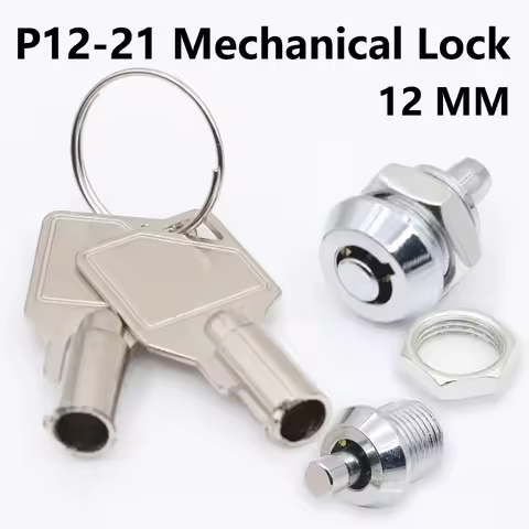 5/10 Sets 12mm P12-21 Telescopic Cabinet Electronic Key Switch 2 Position ON OFF Lock Phone Security