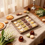 Square Cake Roll Pan 1pc 6pc 28x28cm Non Stick Baking Tray for Nougat Cookie Brownie Oven