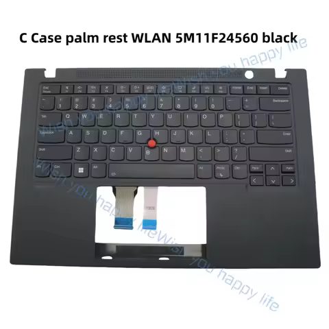 L... New For Lenovo Thinkpad T14s Gen2 Palmrest Upper US backlit keyboard 5M11C47901