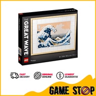 LEGO Art Hokusai – The Great Wave 31208, 3D Japanese Wall Art, Framed Ocean Canvas Picture for Home 