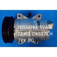 🔥READY STOCK 🔥NISSAN URVAN ZEXEL DKS17CH 7PK (R) COMPRESOR