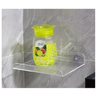 Acrylic Shelf Wall-Mounted Partition Punch-Free Wall Single Shelf Kitchen Bathroom/Acrylic Shelf Wall-Mounted Punch-Free Wall Laminate Kitchen Bathroom