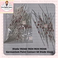 Diode 1N34A 1N34 IN34 IN34A Germanium Point Contact GE Diode Glass Diode