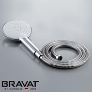 德國 BRAVAT 按壓式三段蓮蓬頭不鏽鋼軟管組 質感比HCG TOTO 凱撒 Caesar好 價格保證買貴退差價