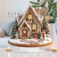 Christmas Snow House Statue - 2D Acrylic Xmas Magic House Figurine Waterproof Castle Decor