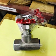 โกลบวาล์ว (Globe Valve) โกลวาว เกลียวใน เกรด316 ขนาดเกลียว 3หุน-2นิ้ว สแตนเลส