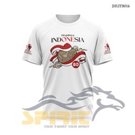 KATUN 80th Indonesian Independence Day T-shirt, Short Sleeve, 24s Combed Cotton, Independence Day Ce