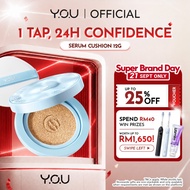 YOU Caffeine Lift V-Boost Serum Cushion 12g 24H Lift Confidence 2% Caffeine Reduce Puffiness