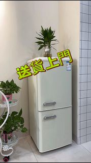 100%全新 雪櫃 復古冰箱 家用小型 高顏值家用細雪櫃 Double-door mini refrigerator雙門冰箱 節能 冷藏冷凍 小冰箱