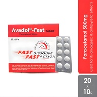 Avadol Fast 500mg (20 x 10's)
