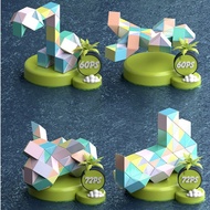 Snake Puzzle Toys For Kids Lootbags 72 Blocks Ruler Puzzle Macaron Magic Ruler Cube Snake Twist