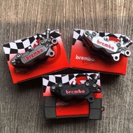 Big Pot Caliper Axial 4p / 4 Piston Big Pot Babet Material Right Caliper Free Spare Pads 2sets