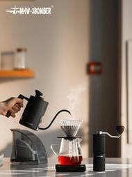 咖啡機MHW-3BOMBER轟炸機競速M1手搖磨豆機 咖啡豆研磨機家用手磨咖啡機