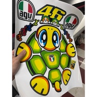 Baby turtle sticker 46 for helmet