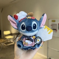 THANKSKY โบว์ จี้ตุ๊กตาสติช ชุดยีนส์คาวบอย ชุดตุ๊กตา กระเป๋าใส่กุญแจผ้าขนฟู Stitch นุ่มนวลน่ารัก คอล
