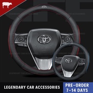 Toyota GT86 Yaris Corolla Cross Innova CHR Sienna Noah Voxy Estima GR Yaris Leather Steering Cover Steering Wheel Cover