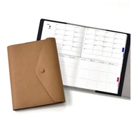 手帳 2026 年 4 月開始 A5 B6 自然系封面 日曆 月曆 分離式手帳