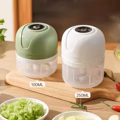 1 electric meat grinder, garlic puree machine, mini 250ML ginger chili chopper, onion grinder, kitch