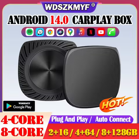 2025 CarPlay AI Box Android 14 Wireless Carplay Android Auto Adapter 4/8-Core Car Intelligence Syste