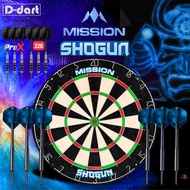 MISSION STEEL TIP DARTBOARD - (SHOGUN) ULTRA THIN ROUND WIRE SISAL BRISTLE DART BOARD PAPAN DART
