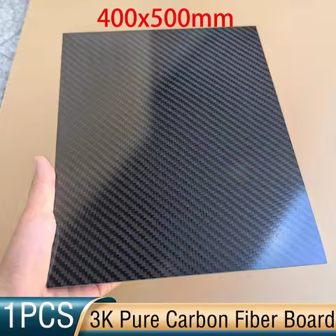 400x500mm 3K pure carbon fiber Sheet high-strength composite carbon board Black carbon plate for avi