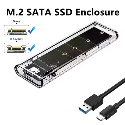 Transparent External Enclosure Hard Disk Box Enclosure Adapter Mobile Hard Disk Case For Laptop Hard