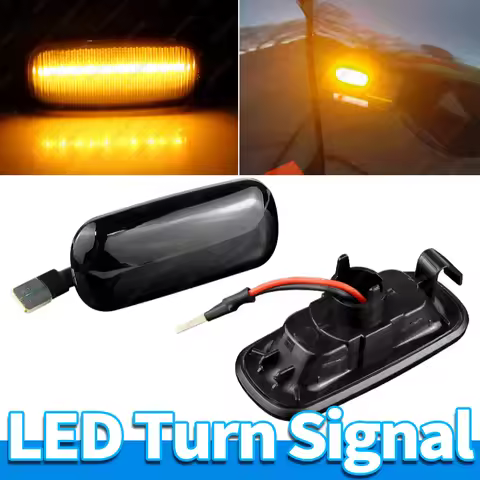 LED Side Marker Light Smoked Lens Sequential Dynamic Blink FOR AUDI A2 8Z A3 A4 A6 A8 8L 8P B5 B6 B7