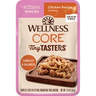Wellness CORE Tiny Tasters Chicken Minced Grain-Free Kitten Pouch Cat Food 1.75oz