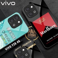Softcase Glass Case Vivo Y28 4G 2024 Latest Vivo Y28 4G Mobile Phone Case - Mobile Phone Protector -