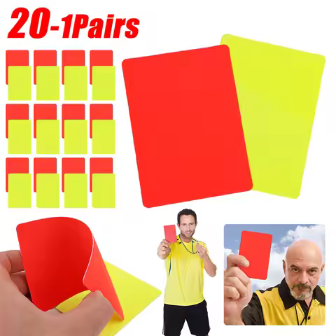 Hot Sale Red Card Classic Delicate Texture PVC Soccer Referee Red Yellow Cards Football Match Traini