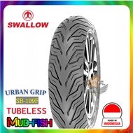 TAYAR SKUTER SWALLOW SC109 URBAN GRIP 70/90-14 | 80/90-14 TUBELESS TYRE  FOR EGO EGOLC PASSION STEP 