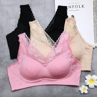 < Mordenco > Lace No Steel Ring Bamboo Charcoal Sleeping Underwear B~D Cup Anti-Odor Antibacterial B