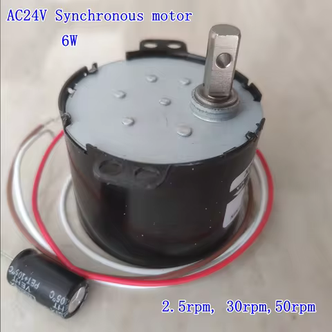 50*38mm 50KTYZ 24V permanent magnet synchronous motor 2.5rpm/30rpm/50rpm 6-10W low noise AC motor,sh